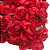 Flor Para Decoração de Papel Cor-Vermelho Com 144 unidades - Imagem 1