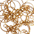 Argola para Chaveiro com Corrente 23mm Cor -Dourado com 10 Unid - Imagem 2