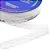 Renda de Nylon nº 5  21mm Rolo C/50mts Cor-0001- Branco - Imagem 1