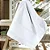 Toalha de Rosto Aveludada Bella para Bordar 50cm x 80cm - Dohler - Cor Branco - Imagem 1