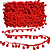 Fita Pompom 30mm - Com 25 Metros -Cor 145-Vermelho - Imagem 1