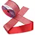 Fita de Cetim com Lurex Cinderela 38mm 10mts Cor- 8-Vermelho c/ Lurex Prata - Imagem 1
