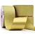 Fita de Cetim com Lurex Cinderela 38mm 10mts Cor- 55-Dourado c/ Lurex Dourado - Imagem 1