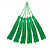 Pingente Pompom Tassel 7cm Cor-52 Verde Bandeira c/ 10 unidades - Imagem 1