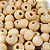 Contas de Madeira 10mm Cor-Natural 480g - Imagem 1