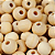 Contas de Madeira 16mm Cor-Natural 480g - Imagem 1