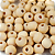 Contas de Madeira 14mm Cor-Natural 480g - Imagem 1
