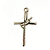 Pingente Cruz Fundição Cor-Níquel Unidade Ref 2930 - Imagem 2