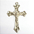 Pingente Cruz Fundição Cor-Níquel Unidade Ref 2935 - Imagem 1