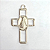 Pingente Cruz Fundição Com Dois Lados Cor-Níquel Unidade Ref 2940 - Imagem 3