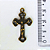 Pingente Cruz Fundição Cor-Ouro Velho Unidade Ref 2966 - Imagem 2
