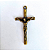 Pingente Cruz Fundição Cor-Ouro Velho Unidade Ref 2964 - Imagem 1