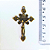 Pingente Cruz Fundição Cor-Ouro Velho Unidade Ref 2969 - Imagem 2