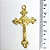 Pingente Cruz Fundição Cor-Dourado Unidade Ref 2952 - Imagem 2