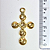Pingente Cruz Fundição Cor-Dourado Unidade Ref 2957 - Imagem 2