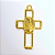 Pingente Cruz Fundição Com Dois Lados Cor-Dourado Unidade Ref 2940 - Imagem 2