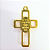 Pingente Cruz Fundição Com Dois Lados Cor-Dourado Unidade Ref 2940 - Imagem 1