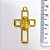Pingente Cruz Fundição Com Dois Lados Cor-Dourado Unidade Ref 2940 - Imagem 3