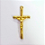 Pingente Cruz Fundição Cor-Dourado Unidade Ref 2962 - Imagem 2