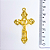 Pingente Cruz Fundição Cor-Dourado Unidade Ref 2926 - Imagem 1