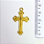 Pingente Cruz Fundição Cor-Dourado Unidade Ref 2961 - Imagem 2