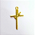 Pingente Cruz Fundição Cor-Dourado Unidade Ref 2930 - Imagem 2