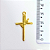 Pingente Cruz Fundição Cor-Dourado Unidade Ref 2930 - Imagem 1