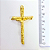 Pingente Cruz Fundição Cor-Dourado Unidade Ref 2938 - Imagem 1