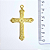 Pingente Cruz Fundição Cor-Dourado Unidade Ref 2954 - Imagem 1