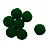 Pompom Solto 10mm-Cor 15 Verde Bandeira-Com 100 unidades - Imagem 1