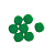 Pompom Solto 14mm-Cor-540 Verde Bandeira-Com 100 unidades - Imagem 1