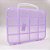 Maleta Organizadora C/14 Divisórias-Cor-Transparente Lilas - Imagem 1
