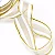 Fita Metalizada Progresso M013 - 38 mm 10mts Cor 203 Ouro - Imagem 2