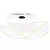 Fita de Voal com Ourela Dourada Progresso ZCD 005 22mm 10mts Cor 201 Branco - Imagem 1