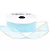 Fita de Voal com Ourela Dourada Progresso ZCD 005 22mm 10mts Cor 212 Azul Bebe - Imagem 1