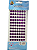 Cartela Adesiva Strass 77 Pçs 10mm Cor Roxo - Imagem 1