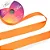 Fita de Cetim Cinderela N.03 15mm com 50mts Cor 37 Laranja - Imagem 1