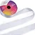 Fita de Cetim Cinderela N.09 38mm com 50mts Cor 1 Branco - Imagem 1