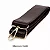 Alça de Bolsa com Mosquetão Cor Marrom Cafe Ref Ro.155041 - Imagem 1