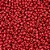 Miçangão Leitoso de Vidro 6/0 Irregular 50g Cor Vermelho - Imagem 1