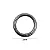 Argola Articulada Ref: Ro. 119163 25mm Cor-Onix - Imagem 1
