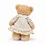 Ursinha com Vestido Floral Bege 12cm Ro. 155110 - Imagem 3