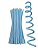 Haste Arame Chenille Limpador de Cachimbo 30cm Com 10unidades Cor Azul BB Ro. 153321 - Imagem 1
