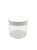 Pote de Plástico 350ml Cristal Com Tampa Branca - Imagem 1