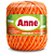 Linha Anne 65m Algodão Cor 9059- Abobora com 65 metros - Imagem 1
