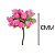 Rosinha Artificial 144 Unidades Cor 140 Rosa Chiclete - Imagem 2