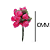 Rosinha Artificial 144 Unidades Cor 312 Rosa Pink - Imagem 2