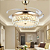 VENTILADOR LUSTRE RETRÁTIL LUXO CRISTAL LED CONTROLO REMOTO - Imagem 5