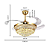 VENTILADOR LUSTRE RETRÁTIL LED CRISTAL CONTROLE REMOTO - Imagem 10