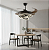 VENTILADOR TETO LUSTRE RETRÁTIL LED LUXUOSO - Imagem 4